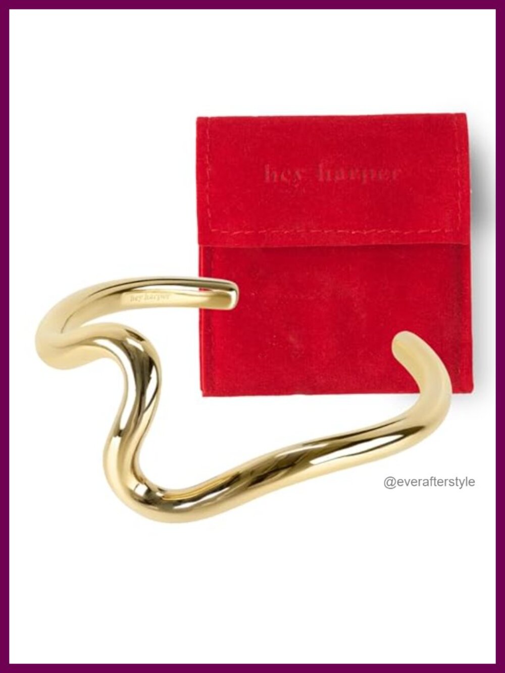 Gold Plated Cuff Bracelet Non Tarnish Waterproof Stackable Bangle